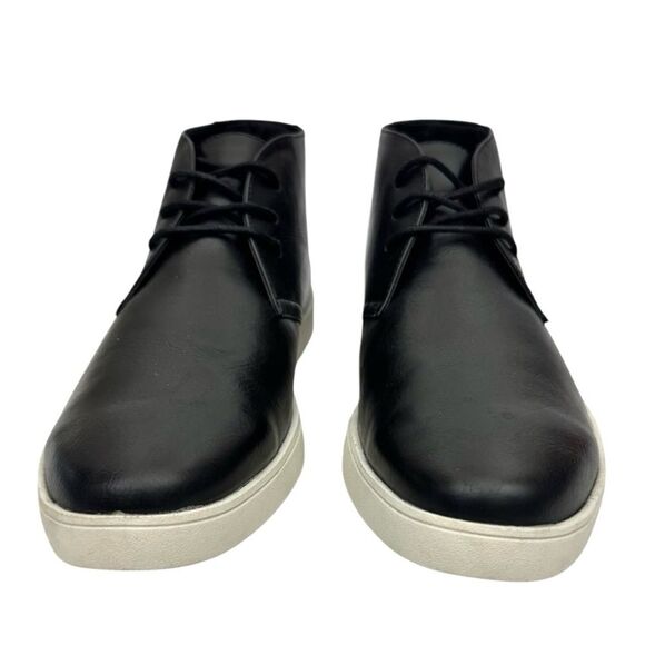 Alfani Barrett Black Leather Chukka Boots Men’s Size 10 M Macy’s Dress
